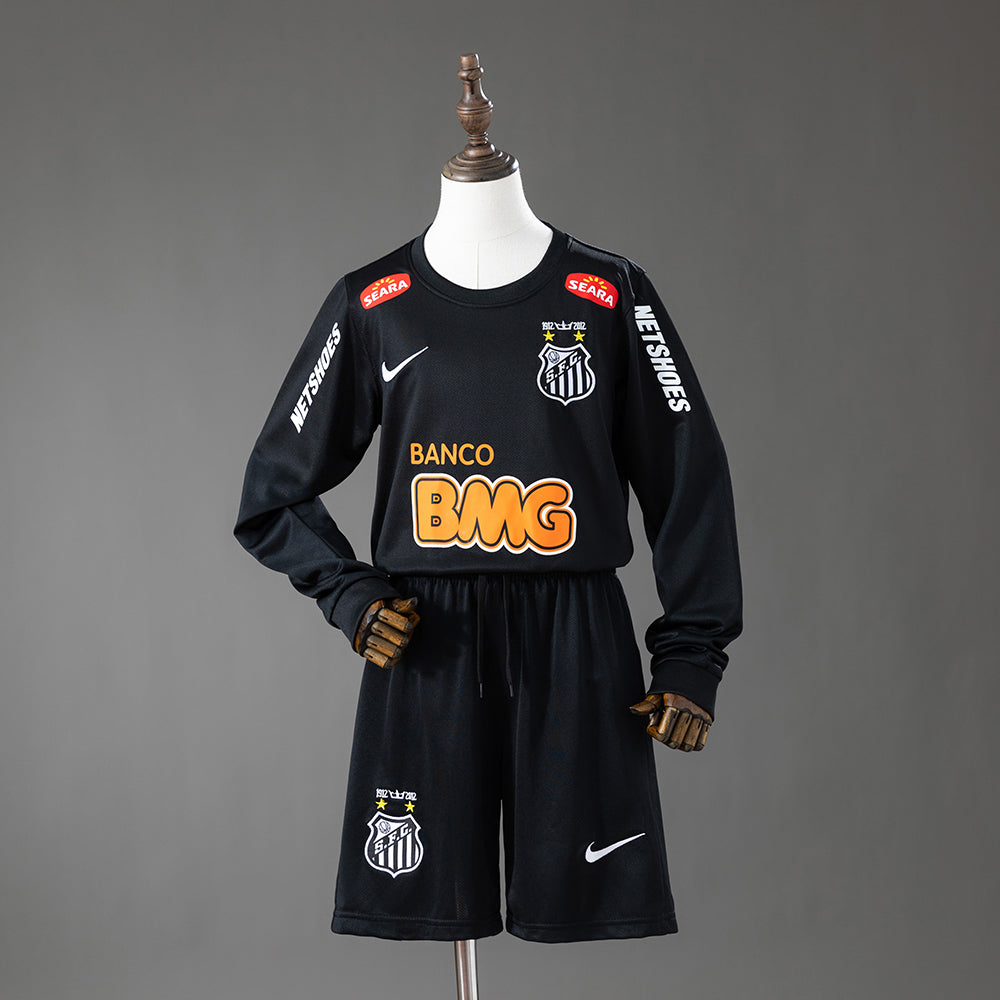 Camiseta + Short Santos Visitante Manga Larga 2012/13 Niños