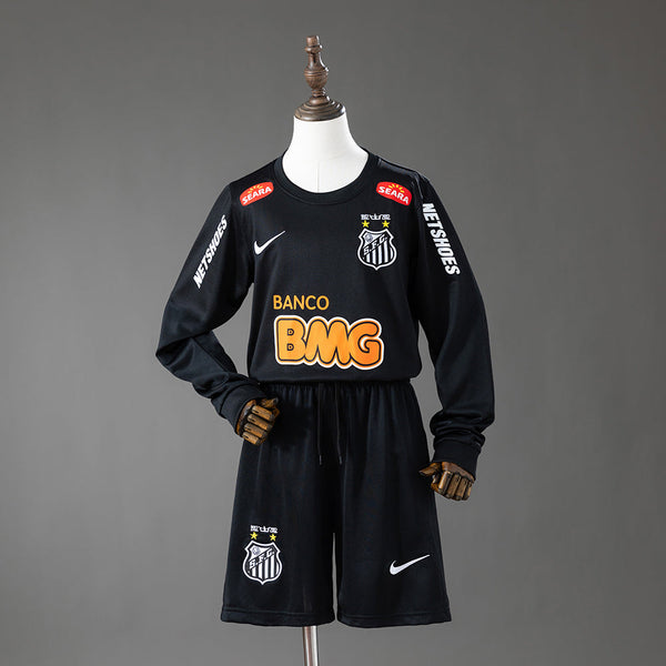 Camiseta + Short Santos Visitante Manga Larga 2012/13 Niños