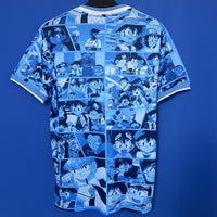 Camiseta Japón Edición Especial Super Campeones Manga Azul Adultos