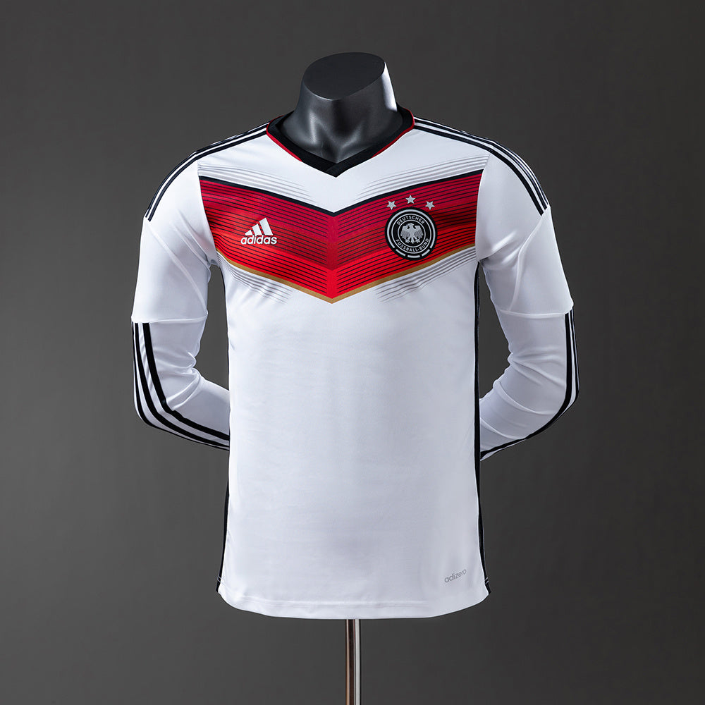 Camiseta Alemania Local Manga Larga 2014 Adultos [PLAYER VERSION]