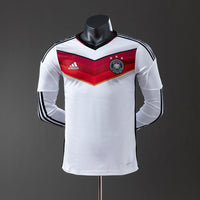 Camiseta Alemania Local Manga Larga 2014 Adultos [PLAYER VERSION]