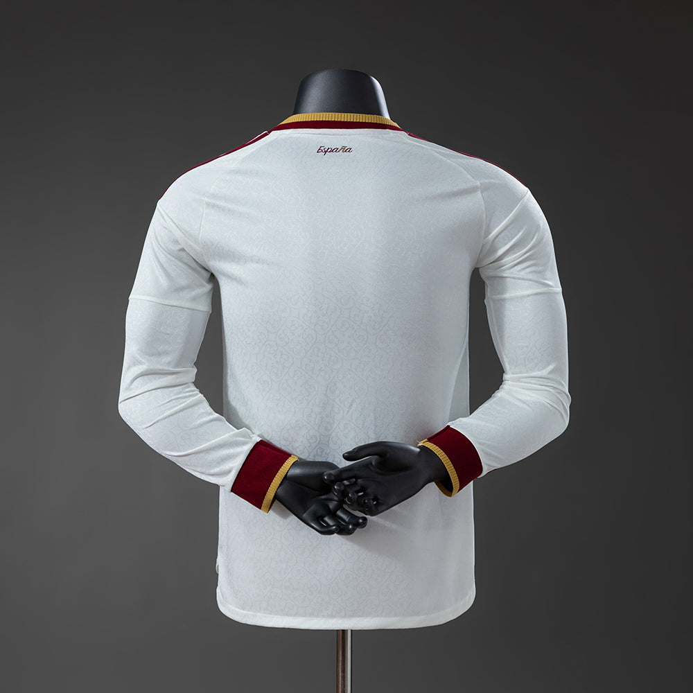 Camiseta España Visitante Manga Larga 26/27 Adultos [PLAYER VERSION]