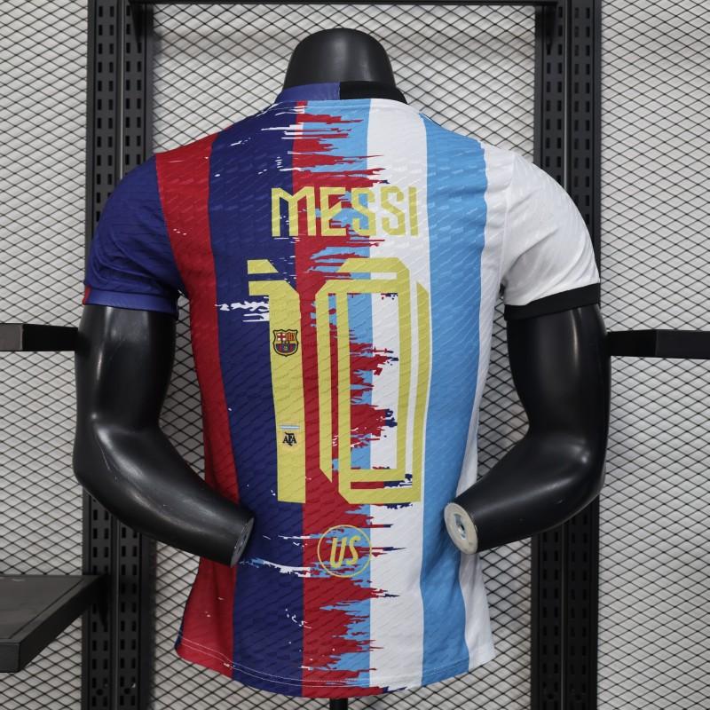 Camiseta Argentina Barcelona Edición Especial MESSI Adultos [PLAYER VERSION]
