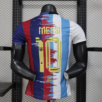 Camiseta Argentina Barcelona Edición Especial MESSI Adultos [PLAYER VERSION]