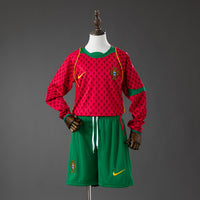 Camiseta + Short Portugal Manga Larga 2004 Niños