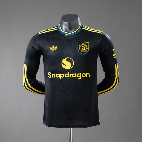 Camiseta Manchester United Tercera Manga Larga 25/26 Adultos [PLAYER VERSION]