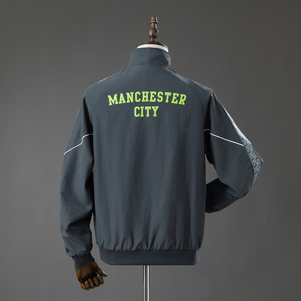 Cortavientos Manchester City Gris 26/27 Adultos