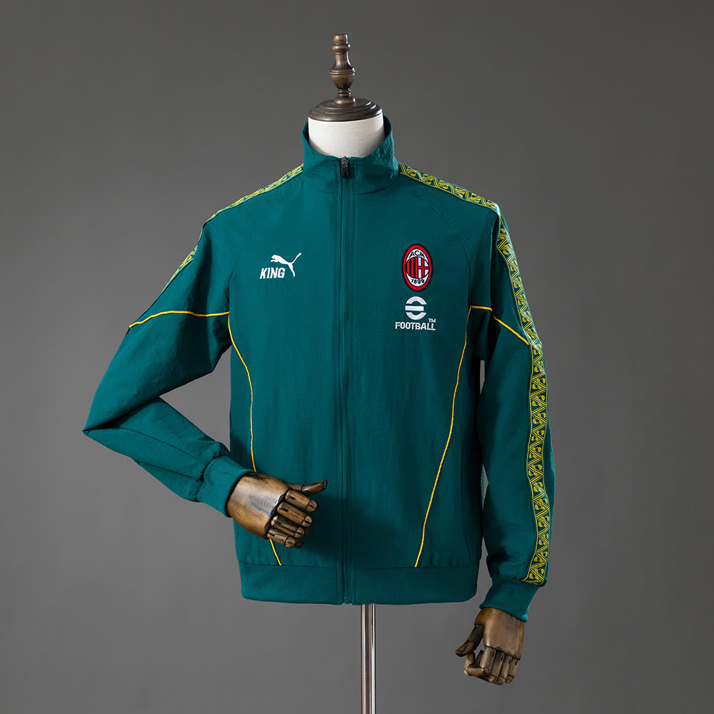 Cortavientos AC Milan Verde 2026 Adultos