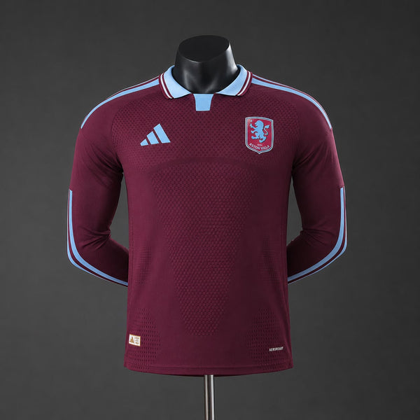 Camiseta Aston Villa Local Manga Larga 26/27 Adultos [PLAYER VERSION]