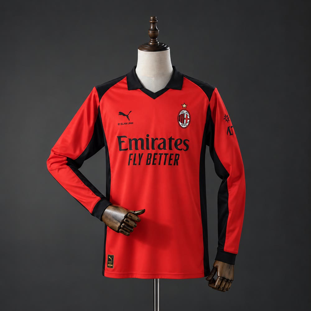 Camiseta AC Milan Cuarta Manga Larga 26/27 Adultos